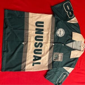 Green and Cream Men's Shirt